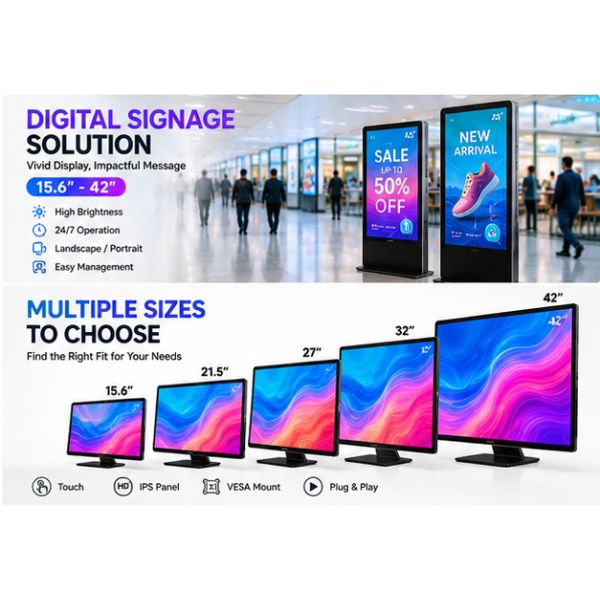 Custom LOGO 8~24 Inch Industrial LCD Display IP65 Waterproof Panel Mount Resistive/PCAP Touch Screen Panel PC Industrial Monitor