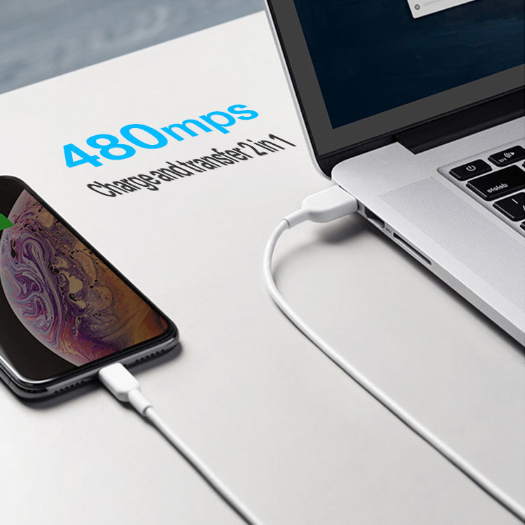 FCC USB 2.0 Lightning Cable 36g USB C Sync And Charge Cable