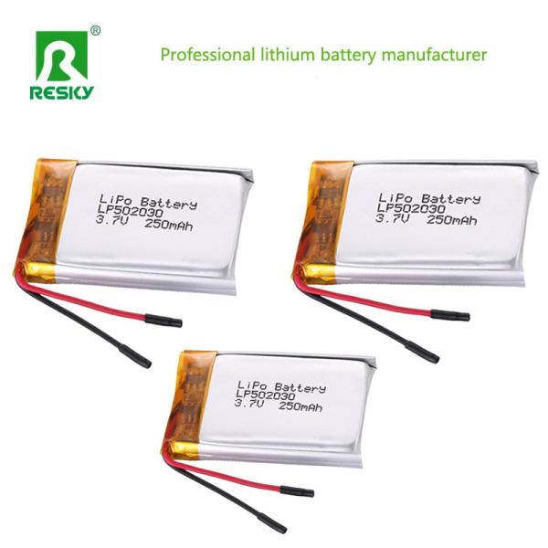 Rechargeable Power Lithium Battery Cell 502030 3.7V 250mAh Lipo Battery For Smart Watch