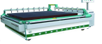 Simen PLC Control Semi Automatic Glass Cutting Machine , Glass Cutting Equipment