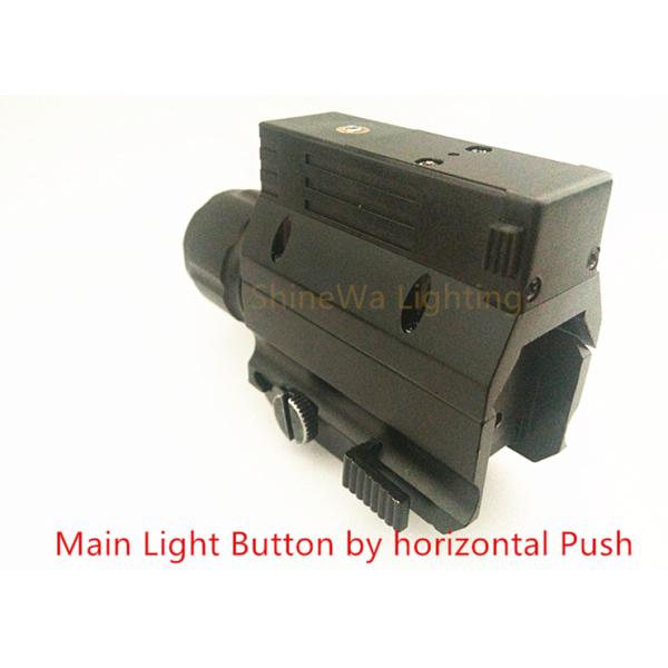 Mini Pistols 500lm Tactical Flashlight , Powerful Rail Mounted Torch With IP64