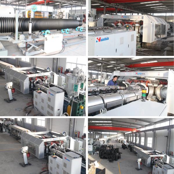 Double Wall Single Screw Design Corrugated Pipe Production Line For Consistent Results
