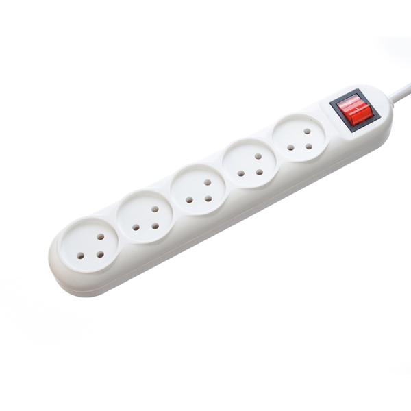 Power Strip Israel Type 5 Pin Multi Socket Plug Extension Cord Customized Support Extended VDE Standard Cable H05vv-f 3g1