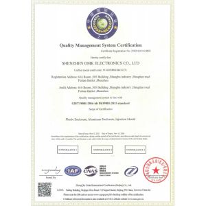 Shenzhen Futian Huaqiang Electronic World OMK Sales Department Certifications
