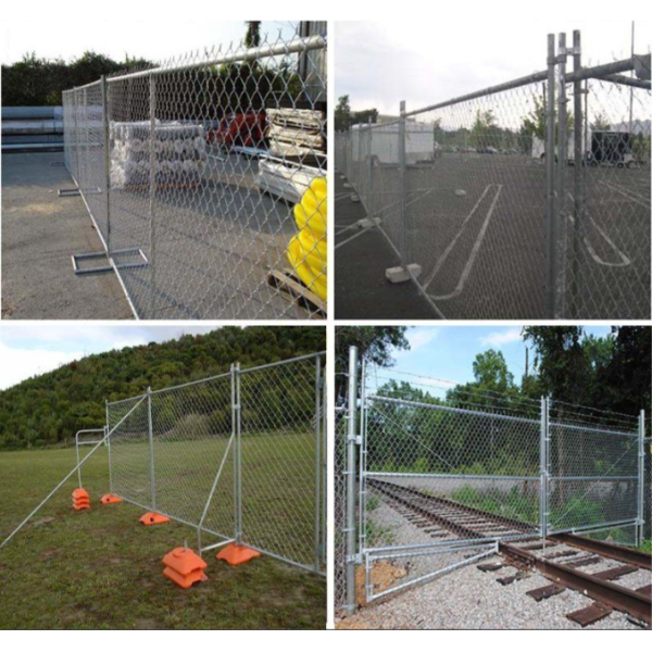 Mobile Site Temporary Security Fence Rapid Install Crowd Control Fencing System