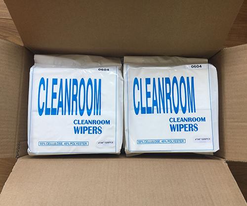 9"X9" White Class 100 Cleanroom Paper Wiper For PCB