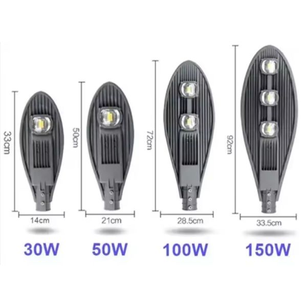 LED Solar Street Light With Dusk to Dawn 12H Runtime for Rural Roads