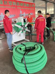 China Plastic PE PP Double Wall Corrugated Pipe Machine / PVC Conduit Pipe Manufacturing Machine on sale