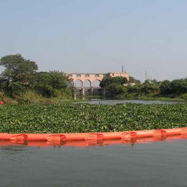 Marine Dredging PVC Floating Turbidity Fence Barrier For Water Silt