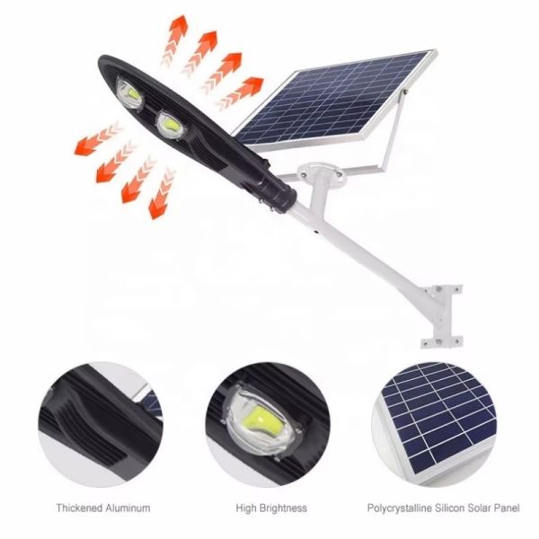 LED Solar Street Light With Dusk to Dawn 12H Runtime for Rural Roads