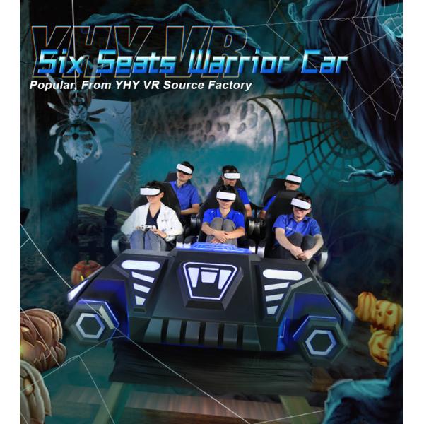 Multiplayer Game VR Simulator Warrior Car 9D Motion 220V With 6 Seats