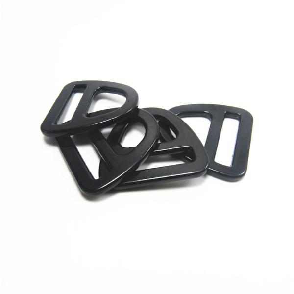 Metal Slide Safety Harness Release Matt Black D ring Buckle Metal Loop For Bag 20mm 25mm