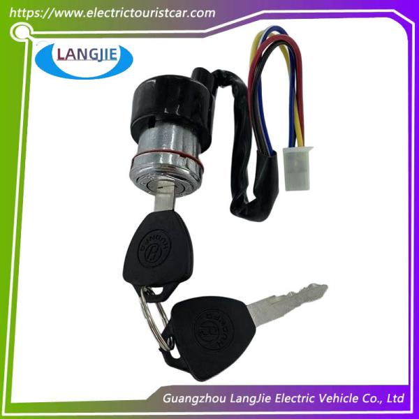 Electric Sightseeing Patrol Car Vintage Car Accessories Marshell Key Switch