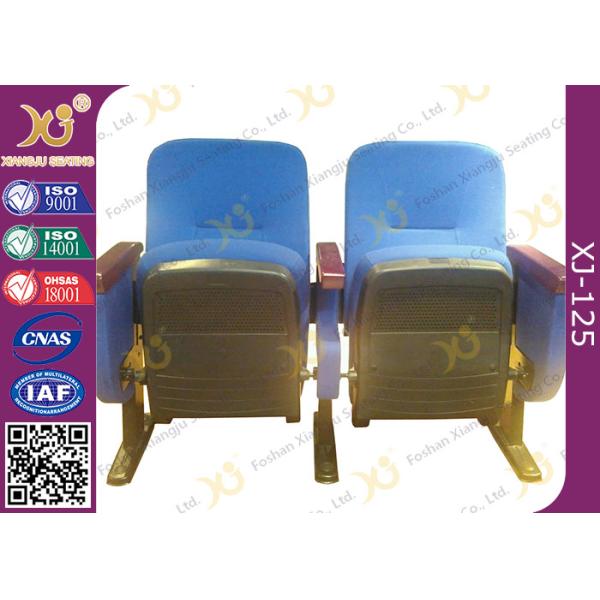 Commercial Level Church Auditorium Seating Floor Fixed Low Back Church Chair
