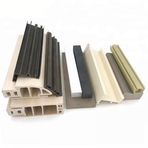 Wholesale Haixing PVC Foam Wood Texture Emboss Plastic Window Door Frame Ideal for Scenic Spots from china suppliers