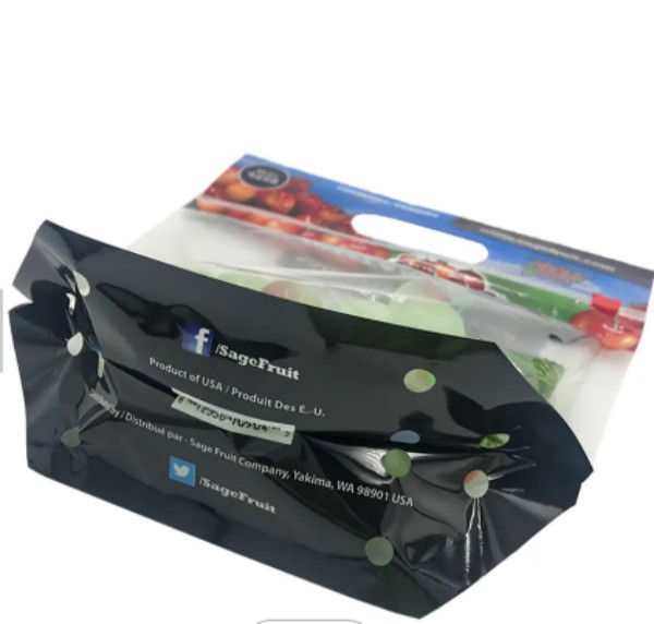 Grape Plastic Stand Up Zipper Pouch Laminated Customized Reusable