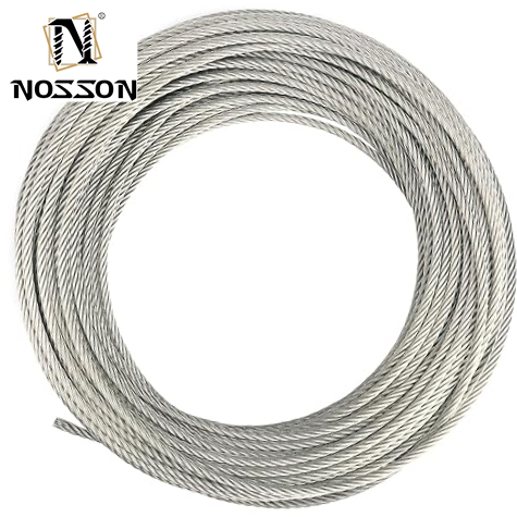 Outdoor Cable Gripper Highly Polished 304 316 Stainless Steel Wire Rope in Customized Color for Various Applications