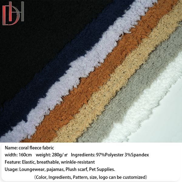 97% Polyester 3% Spandex Fabric Quick Dry Fleece Polyester Fabric Heavyweight