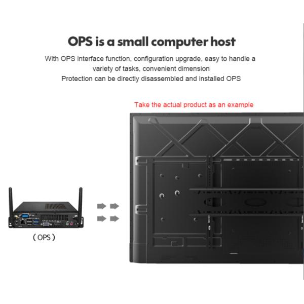 Movable 65" WiFi Touch Screen Whiteboard For Video Conference