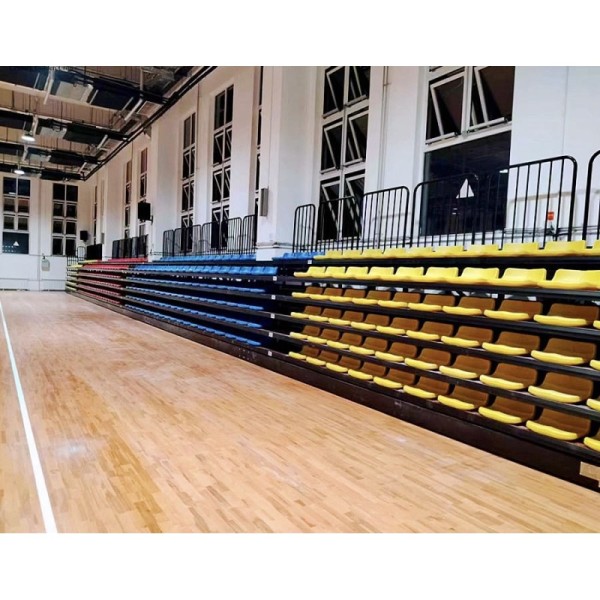 Portable Telescopic Bleacher Seat with Durable HDPE Material and Customizable Options for Stadiums and Arenas
