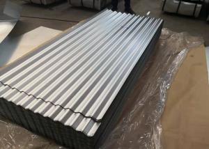 China 800mm Galvalume Corrugated Roof Sheets 0.12mm Corrugated Metal Panels on sale