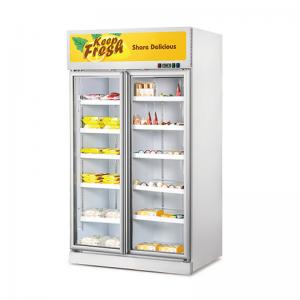 Wholesale Double Upright Glass Door Fridge Commercial Refrigerator Swing Glass Doors from china suppliers