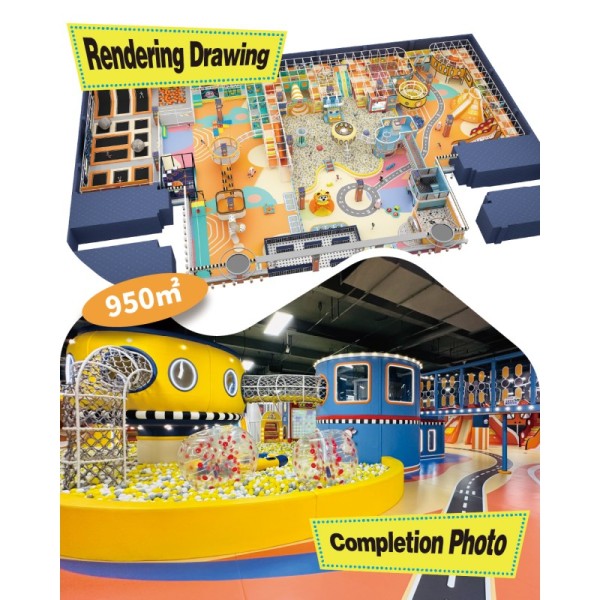 Custom Themed Indoor Playground Equipment with Turnkey Solution for Large-Scale Installations