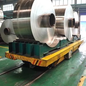 Wholesale Electric Rail Coil Material Transfer Trolley With 20 Ton Carrying Capacity from china suppliers