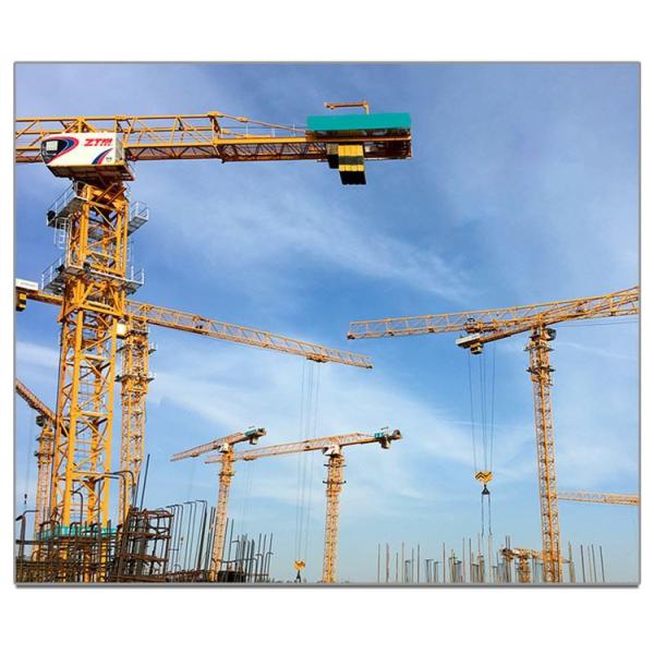 ZTT136 Flattop Tower Crane 6t Capacity 60m Jib Length 1.3t Tip Load High Efficiency Hoisting Equipment