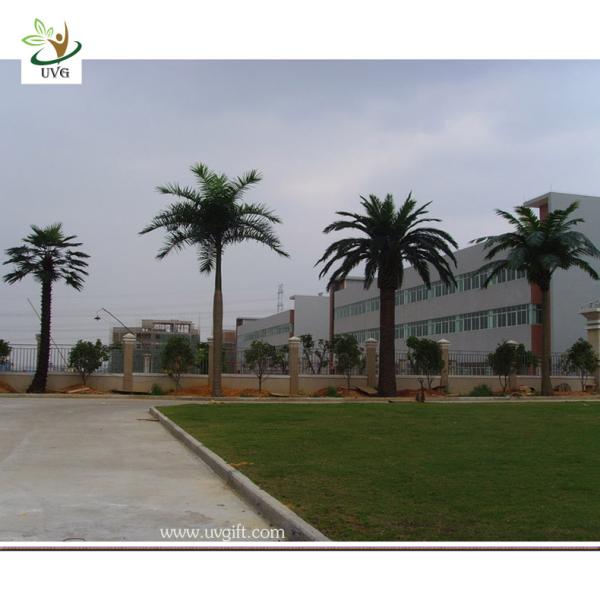 UVG PTR009 20ft Artificial outdoor palm trees with fiberglass trunk for park decoration