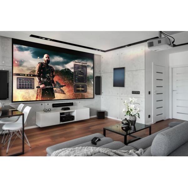 HD Electric Projection Screen With Remote Control For Home Theater