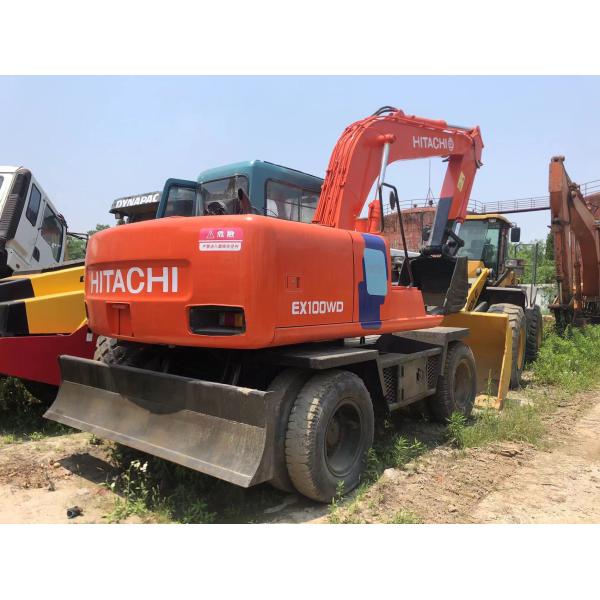 2010 Year Hitachi EX100WD Wheel Excavator Original Japan 10 Ton for Construction Digger