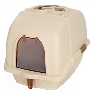 China Extra Large Cat Toilet Litter Box , Anti Spatter Fully Enclosed Cat Litter Box on sale