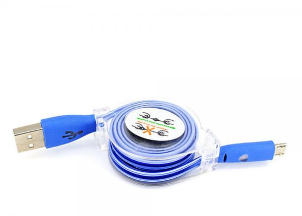 Quality Colorful Led Usb Port Extension Cord Phone Cord PVC Material With 8 Pin Charger for sale