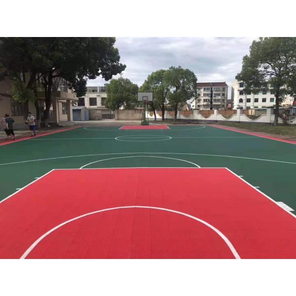 Synthetic Suspended PP Interlocking Sports Flooring Windproof