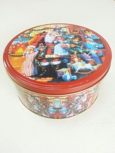 Quality Colorful Painting Tin Candy Containers Tinplate Box With Cover / Lid for sale