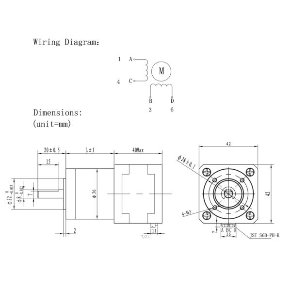 Black Hybrid Type Stepper Motor High Torque High Accuracy Stepper Motor 2 Phase