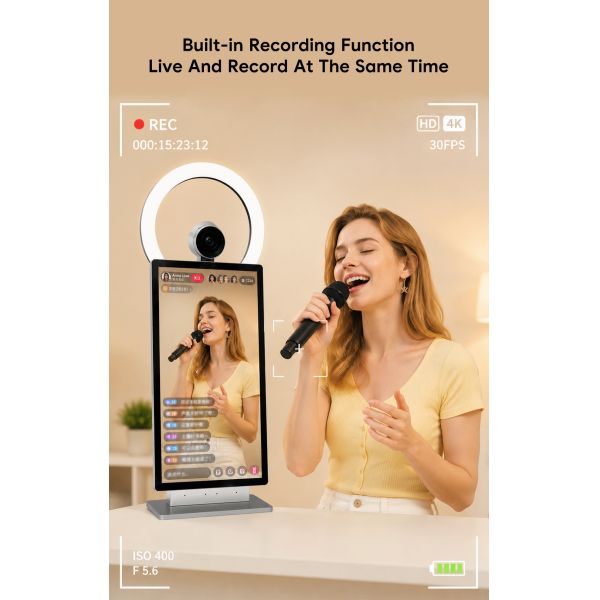 15.6 Inch Interactive Touch Capacitive Screen Live Broadcasting Equipment for Tiktok/Facebook Advertising