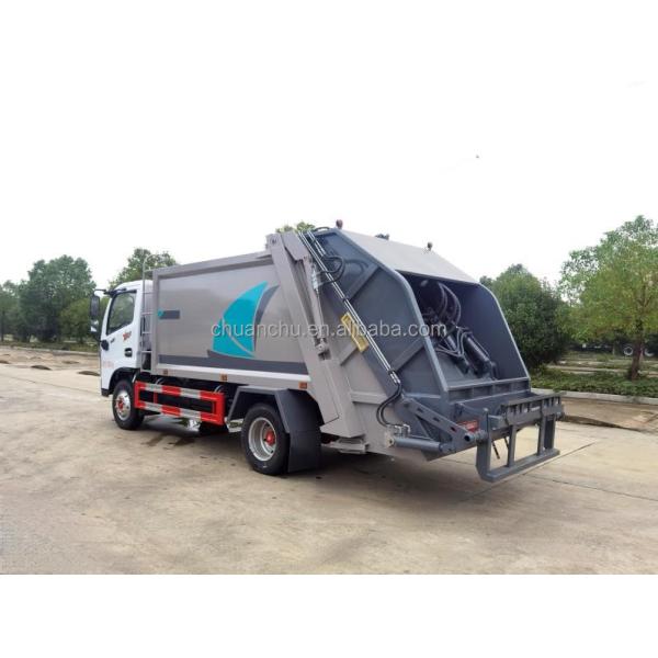 Diesel Four Wheel Garbage Truck With Rear Loading And Unloading Compression Bucket Automatic Loading Collection Vehicle