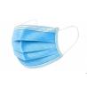 Wave Blue Disposable Face Mask PPE for COVID-19 With Size of 17.5*9.5cm 50pcs / Box Used in Non - medical Places for sale
