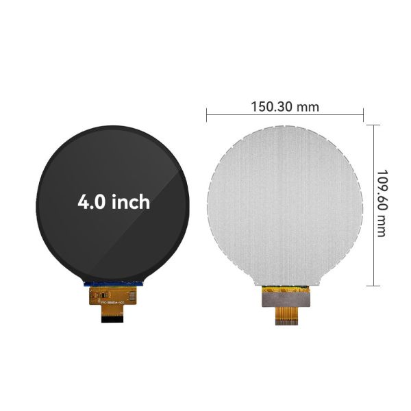 4 Inch Round LCD Display Screen 720*720 Resolution Optional Touch Screen MIPI SPI RGB
