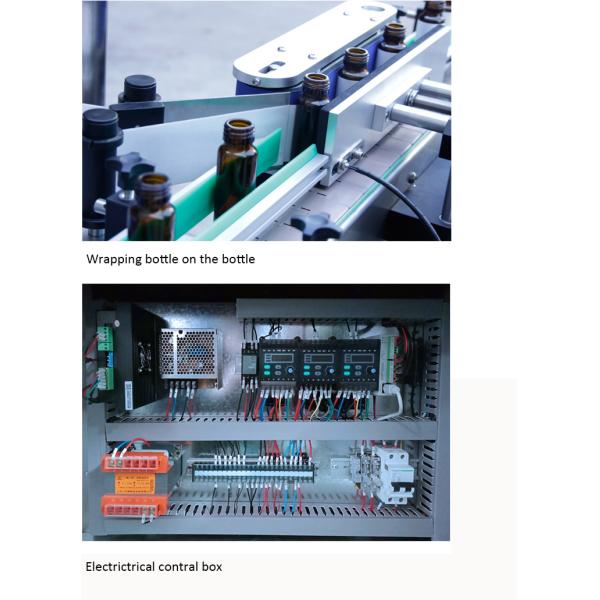 Commercial Beverage Round Bottle Labeling Machine High Speed Label Applicator