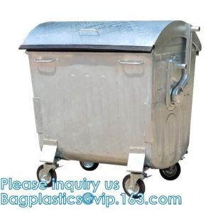 Galvanized Steel Waste, Garbage Wheelie Bin, trash can, pallets, Crates,