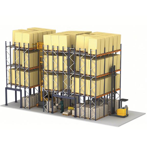Galvanized Warehouse Push Back Pallet Racking High Density 1000kg–1500Kg Per Pallet