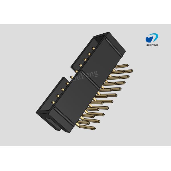 IDC Header connector, PCB Mount Receptacle, Board-to-Board, 2x10 Position, 1.27mm Pitch, Gold Flash, Right angle,DIP