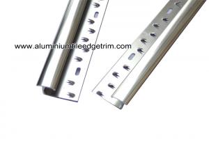 Wholesale Aluminum Laminate To Carpet Threshold / Trim / Door Strip With Glossy Silver from china suppliers