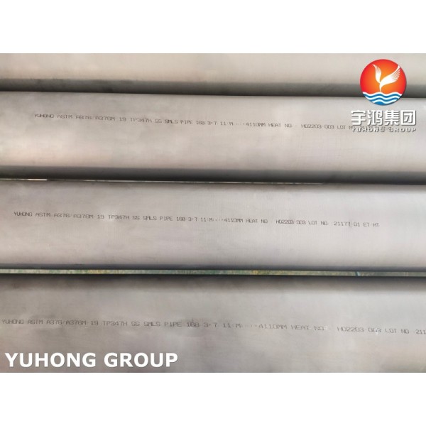 ASTM A376 TP347H Stainless Steel Seamless Pipe With Pickled And Annealed