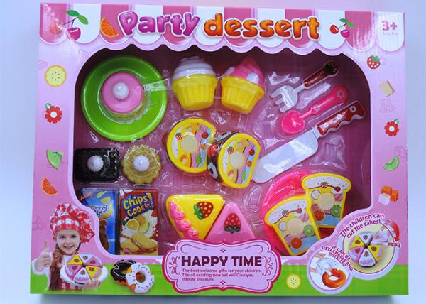 Quality Multi Colored Dessert Childrens Toy Kitchen Sets For Pretend Role Playing 20 Pcs for sale