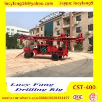 China China Popular Good Quality Wheeled  Mounted Mobile  CST-200 Hydraulic Water Well Drilling Rig For 200 m Depth for sale