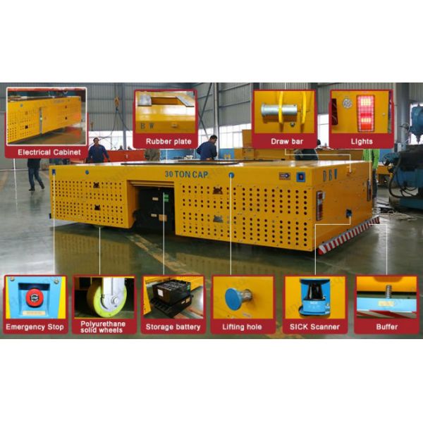 Battery Transfer Cart Agv Automated Guided Carts For Outdoor And Indoor Operation